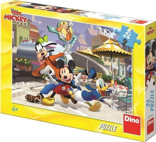Dinotoys dino puzzel - disney mickey en zijn vriendjes - 24 stukjes