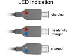 Load image into Gallery viewer, Delock usb-a > micro-usb-b met led kabel (zwart, 1,5 meter)
