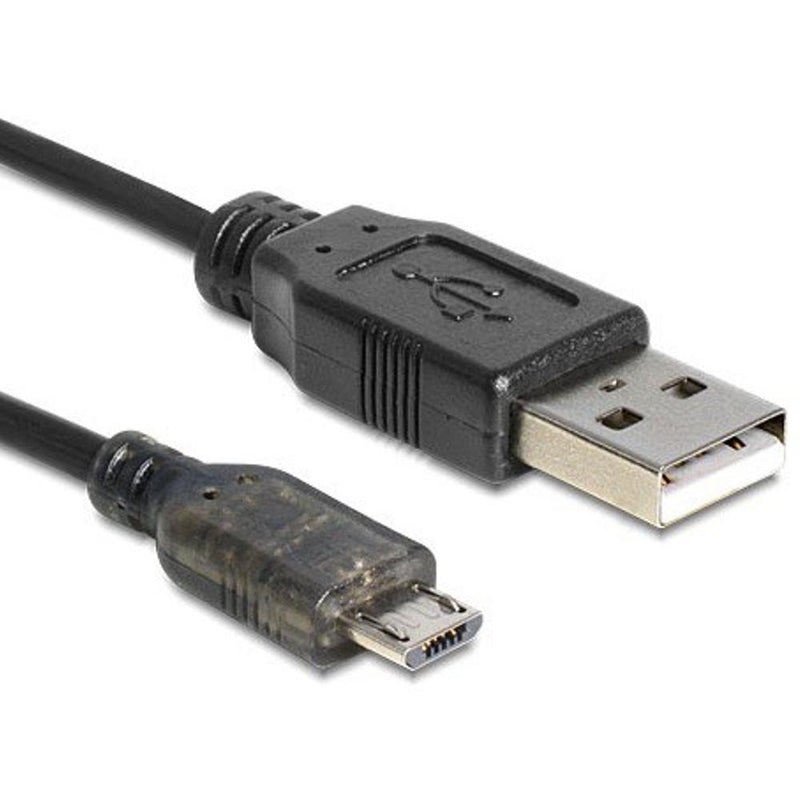 Load image into Gallery viewer, Delock usb-a > micro-usb-b met led kabel (zwart, 1,5 meter)
