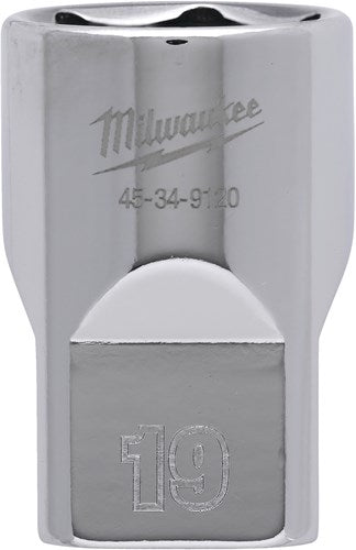 Milwaukee accessoires 1 2 dop metrisch - 19 mm - 4932480017