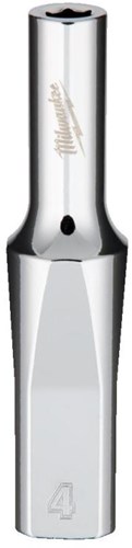 Milwaukee accessoires 1 4 lange dop metrisch - 4 mm - 4932479994