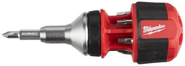 Milwaukee accessoires 8 in 1 compact ratcheting multi-bit schroevendraaier - 1pc - 4932471868