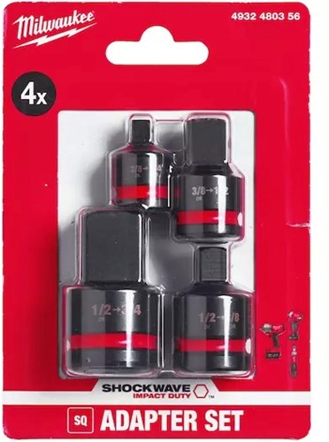 Load image into Gallery viewer, Milwaukee accessoires adapter shockwave hex set-4pc - 4932480356
