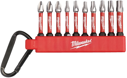 Load image into Gallery viewer, Milwaukee accessoires carabiner 10-delig shockwave bits - 4932480941
