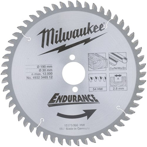 Load image into Gallery viewer, Milwaukee accessoires cirkelzaagblad 190 x 30 mm (54 tanden) - 4932471303
