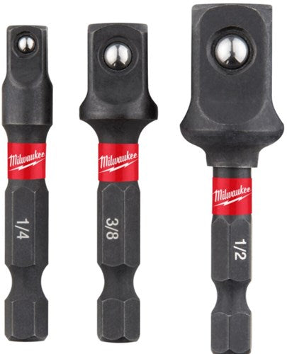 Load image into Gallery viewer, Milwaukee accessoires doppen adapter shockwave set-3pc - 4932479228
