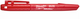 Milwaukee accessoires fine point marker - red - 1pc - 48223170
