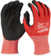 Milwaukee accessoires milwaukee snijklasse 1gedimde handschoenen. cut niveau 1 gloves - m 8 - 1pc - 4932471416