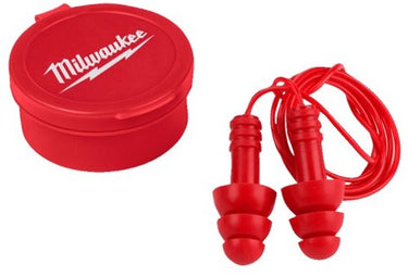 Milwaukee accessoires milwaukee herbruikbare oordoppen met koord en opbergdoosje - 3 paar - 4932471904