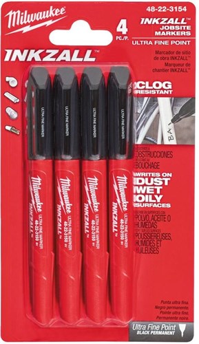 Load image into Gallery viewer, Milwaukee accessoires inkzall fine tip markers - 4pc - 48223154

