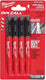 Milwaukee accessoires inkzall fine tip markers - 4pc - 48223154