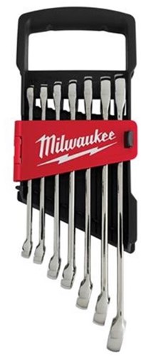 Milwaukee accessoires max bite | metrische ratel combinatiesleutel-set | 7-delig - 4932464993