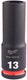 Milwaukee accessoires shockwave slagdop 3 8 diep 13mm | 1 stuk - 4932480287