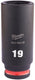 Milwaukee accessoires shockwave slagdop 3 8 diep 19mm | 1 stuk - 4932480293