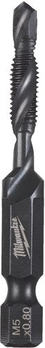 Load image into Gallery viewer, Milwaukee accessoires milwaukee boor tap combinatie | 1 4 hss-g | m5x57mm - 4932498263
