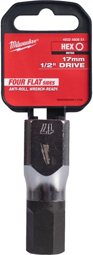 Load image into Gallery viewer, Milwaukee dop | 1 2 four flat™ hex | 17 mm - 4932480851
