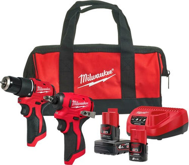 Milwaukee m12 blpp2b-422b m12 powerpack | m12 blpdrc, m12 artikelomschrijving, m12 4,0 ah, m12 2,0 ah, c12 c lader, contractor bag - 4933500425
