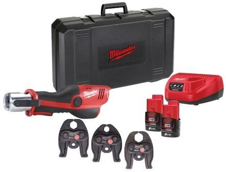 Milwaukee m12 onehpt-202c geberit mapress set | m12™ hydraulische subcompact perstool - 4933481038