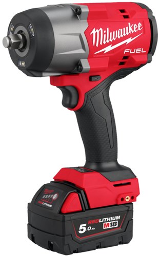 Load image into Gallery viewer, Milwaukee m18 fhiw2f12-502x m18 fuel™ slagmoersleutel 1 2 high trq, 1491nm frictiering, 2 x 5,0 ah - 4933492783
