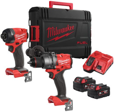 Milwaukee m18 fpp2a3-502x fuel power pack | m18fpd3 m18fid3 | 2x 5.0 ah accu + lader | in hd-koffer - 4933480873