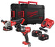 Milwaukee m18 fpp2e3-502x | m18 fuel™ accu gereedschapsset 2-kit (m18fpd3, fsag125x (2x 5.0ah accu + lader in hd box) - 4933492516