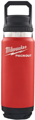 Milwaukee packout™ 710 ml fles met deksel rood - 4932493465