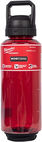 Milwaukee packout™ plastic fles met drinkdop | 1420 ml | rood - 4932498638