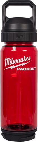 Load image into Gallery viewer, Milwaukee packout™ plastic fles met drinkdop | 740 ml | rood - 4932498636
