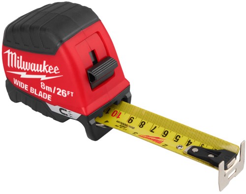 Load image into Gallery viewer, Milwaukee rolmaat | wide blade | magnetisch | 26 ft 8 m x 35 mm - 4932499210
