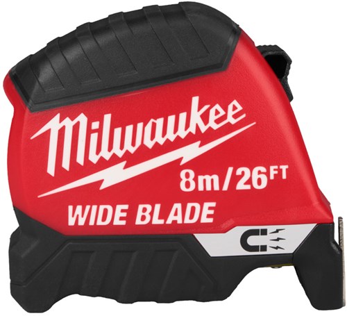 Load image into Gallery viewer, Milwaukee rolmaat | wide blade | magnetisch | 26 ft 8 m x 35 mm - 4932499210
