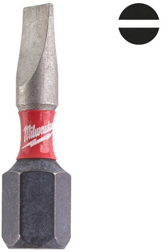 Milwaukee accessoires milwaukee schroefbit | shockwave | sl0,8x5,5 | 25 mm | 3 stuks - 4932500387