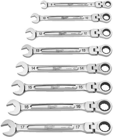 Milwaukee steek- en ratelsleutel set | max bite flex | 7-delig - 4932478557