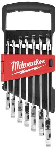 Load image into Gallery viewer, Milwaukee steek- en ratelsleutel set | max bite flex | 7-delig - 4932478557
