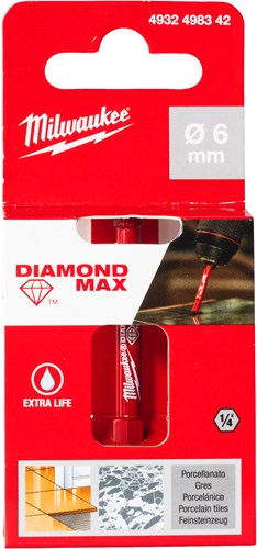 Load image into Gallery viewer, Milwaukee accessoires milwaukee tegelboor | diamond max™ | 1 4 nat droog | 6 mm 1 4 hex - 4932498342
