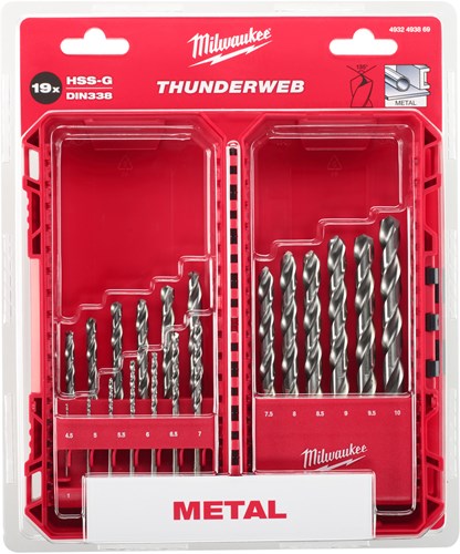 Milwaukee accessoires milwaukee thunderweb set | hss-g | 19x - 4932493869