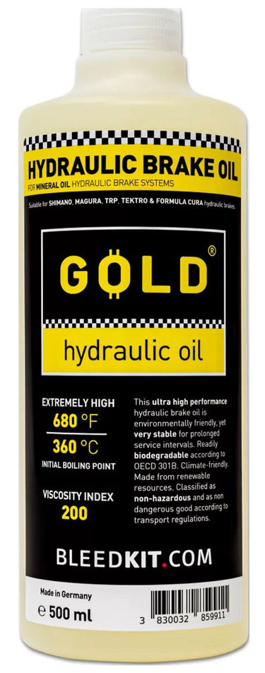 Bleedkit mineral brake fluid gold