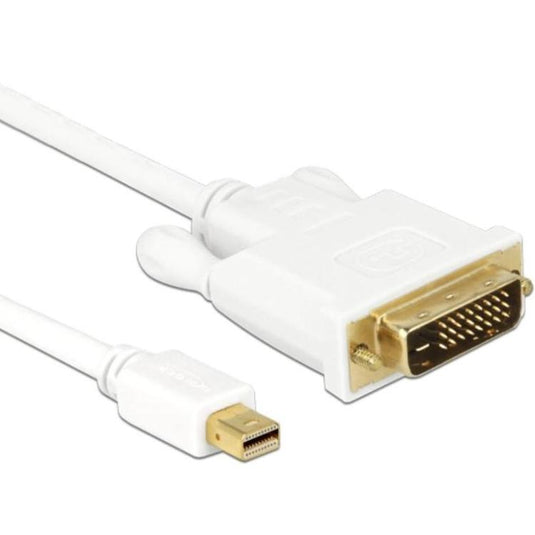 Delock mini-displayport naar dvi-d kabel adapter (wit, 2 meter, passief, dual-link, gold-plated, 82918)