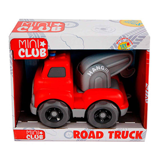 Cilgro mini club takelwagen met licht en geluid 16 cm groot rood