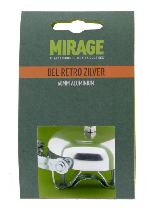 Mirage bel retro alu 60mm, zilver