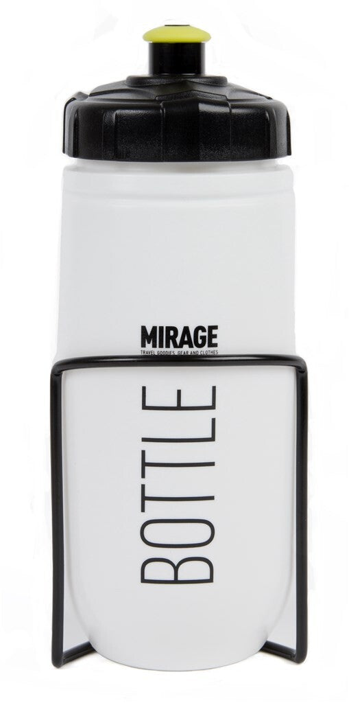 Mirage bidon 600ml star-white met alu houder