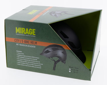 Buzaglo mirage urban helm e-bike led 55-58cm mat zwart