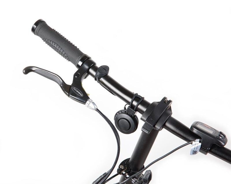 Load image into Gallery viewer, Mirage Fietshoorn T-002 80 90dB 6,5 cm ABS PC zwart 2-delig
