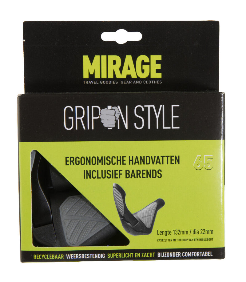 Load image into Gallery viewer, Mirage ErgoLock 134mm Zwart-fietslock
