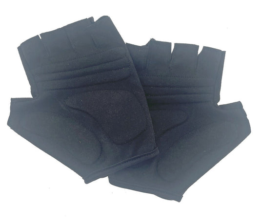 Mirage Lycra handschoen maat s gel zwart korte vinger op kaart