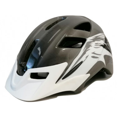 Buzaglo mirage helm uni met vizier 58-65 cm zwart wit