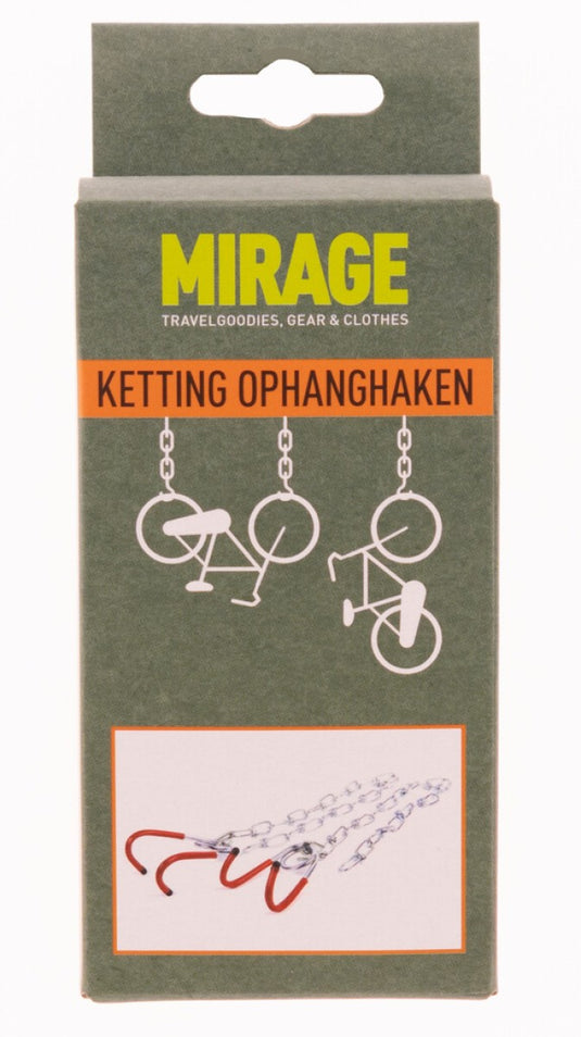 Set ophanghaken met ketting geplastificeerd