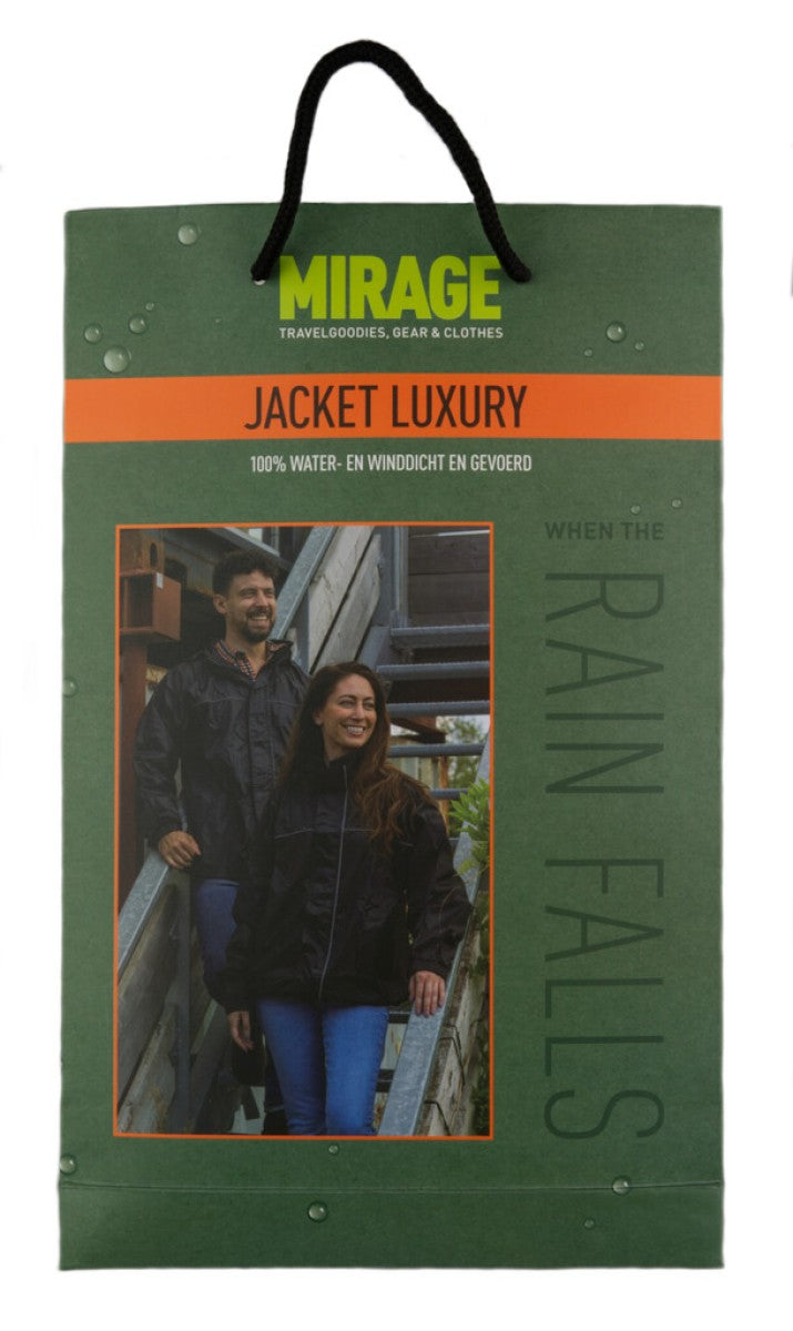 Load image into Gallery viewer, Regenjack Mirage XL zwart
