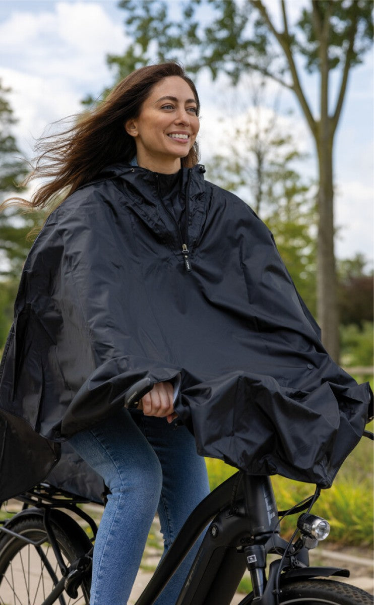 Load image into Gallery viewer, Regenponcho Mirage polyester - zwart
