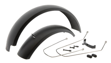 Mirage spatbord set 20 fatbike incl. bevestiging - zwart