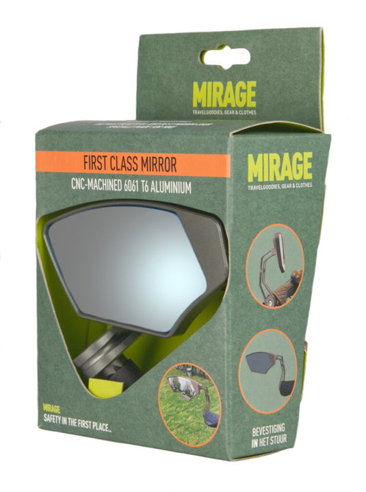 Mirage spiegel barend first class, dimmend glas, grijs, links